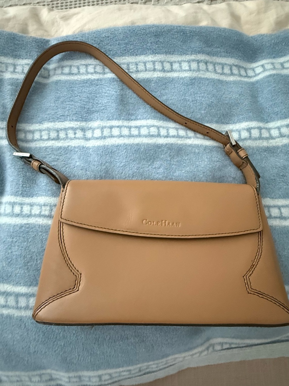 Cole Haan Camel/Tan Leather Shoulder Bag